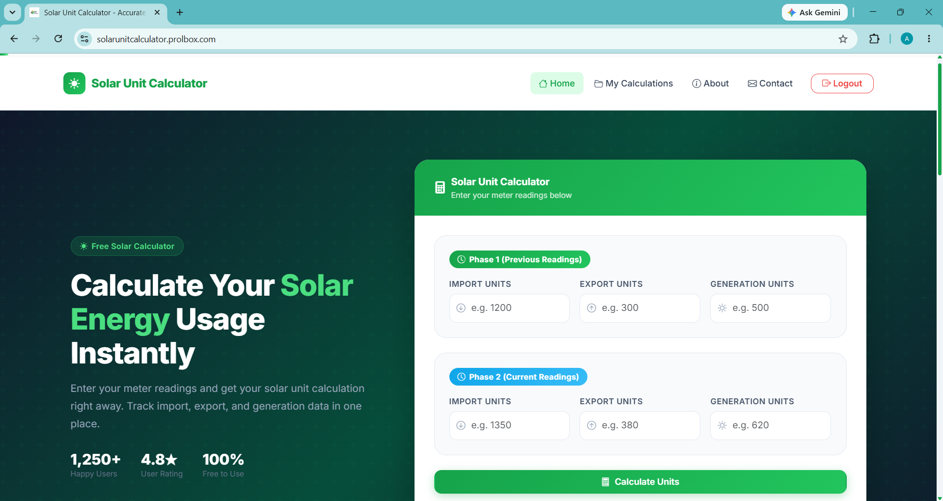 Second Solar Unit Calculator - Screenshot 20